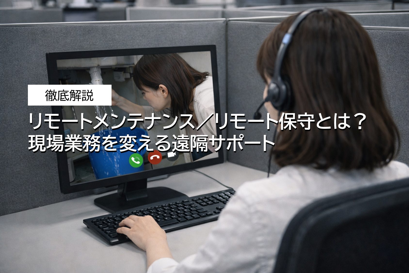 リモートメンテナンス／リモート保守とは？現場業務を変える遠隔サポート